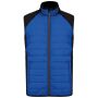 Sportjas in twee stoffen zonder mouwen dark royal blue/black L