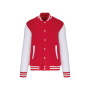 Kinder college jacket Red / White 10/12 jaar