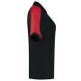 Poloshirt Bicolor Redefined Dames 206108 Black-Brightred XXL