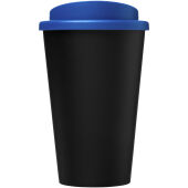 Americano® Eco 350 ml gerecyclede drinkbeker - Zwart/Middenblauw Americano® Eco 350 ml gerecyclede drinkbeker - Zwart/Middenblauw