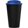 Americano® Eco 350 ml gerecyclede drinkbeker - Zwart/Midden blauw