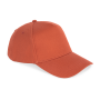 Ecologische uniseks pet met 5 panelen Burnt Brick One Size