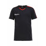 *Progress contrast jersey jr black/br.red 122/128