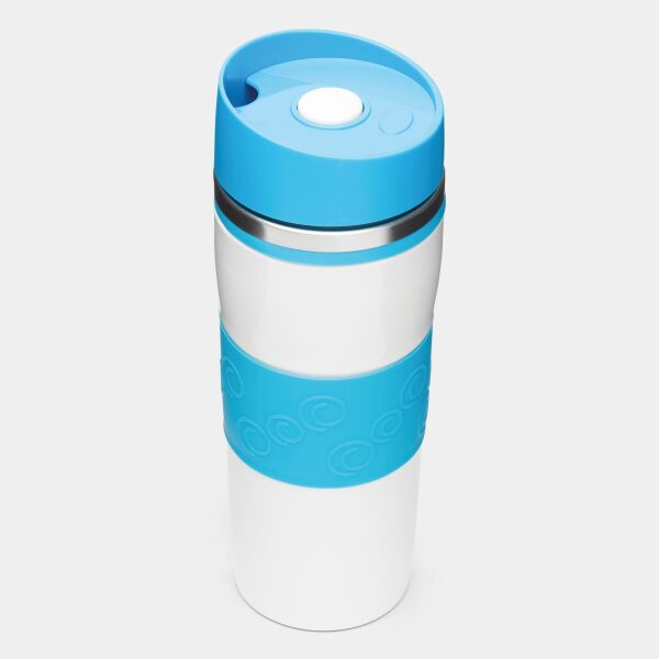 ARABICA - Dubbelwandige isoleerbeker lichtblauw, wit ARABICA - Dubbelwandige isoleerbeker lichtblauw, wit