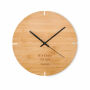 ESFERE - Ronde bamboe wandklok - Hout