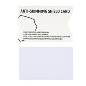 Anti-skimming beschermkaart met actieve stoorzender chip, wit