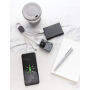 4-in-1 kabel met karabijnhaak, wit