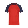 Men's Raglan-T red/navy M