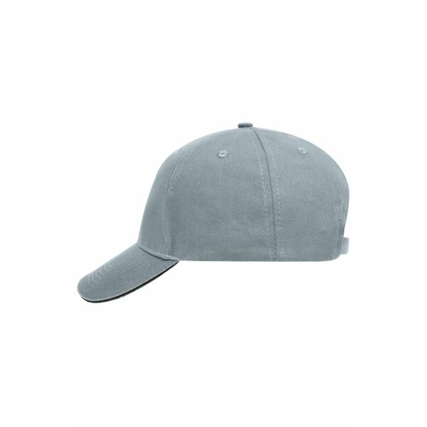 5 Panel Sandwich Cap light grey/black one size 5 Panel Sandwich Cap light grey/black one size