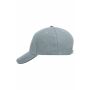 5 Panel Sandwich Cap light grey/black one size