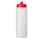 Baseline® Plus 750 ml drinkfles met sportdeksel - Transparent/Rood