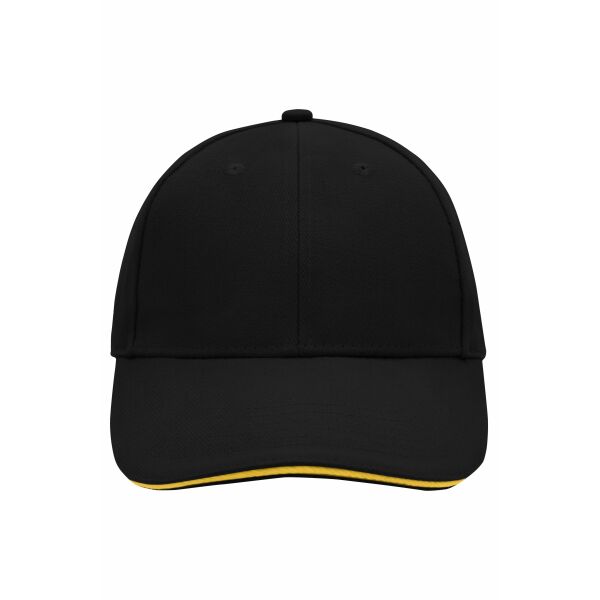 6 Panel Sandwich Cap black/yellow one size 6 Panel Sandwich Cap black/yellow one size