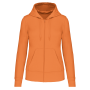 Ecologische damessweater met capuchon en ritssluiting Light Orange XXL Ecologische damessweater met capuchon en ritssluiting Light Orange XXL