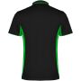 Montmelo unisex sportpolo met korte mouwen - Zwart/Lime - M