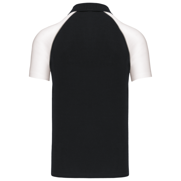 Polo baseball Black / White XXL Polo baseball Black / White XXL
