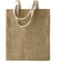 100% Natuurlijke Jute Tas natural/military green one size