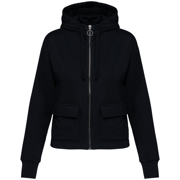 Ecologische sweatvest met capuchon French Terry Ecologische sweatvest met capuchon French Terry