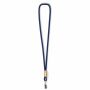 Polyester koord-keycord met bamboe plaatje