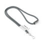Polyester 2-kleurige koord-lanyard met full color label