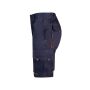 TWO-TONE MULTI-POCKET BERMUDA SHORTS, NAVY/ORANGE, 34, VELILLA
