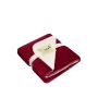 Cosy Hearth Blanket burgundy/natural one size