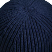 Engineered Knit Ribbed Beanie - White - One Size