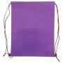 Non woven rugzak met koord, kleur paars