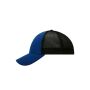 6 Panel Elastic Fit Mesh Cap royal/black L/XL