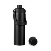 VINGA Baltimore Trek RCS recycled SS fles 600 ML, zwart