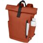 Byron 15,6" rugzak van GRS RPET met opgerolde bovenkant 18 L - Brick