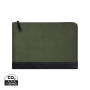VINGA Marlow RCS recycled polyester 14" laptop sleeve, groen, zwart