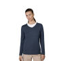 SEVEN SEAS The knit | v-neck | dames - Blauw gemêleerd, 2XL SEVEN SEAS The knit | v-neck | dames - Blauw gemêleerd, 2XL