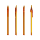 Doorzichtig Oranje / Doorzichtig Oranje / Zwarte Inkt