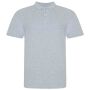 AWDis The 100 Cotton Piqué Polo Shirt, Heather Grey, XXL, Just Polos