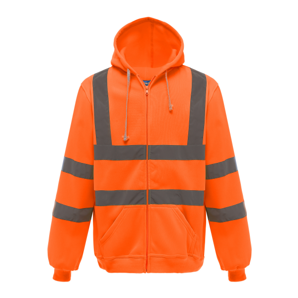 Veiligheidssweatervest met capuchon Hi Vis Orange S Veiligheidssweatervest met capuchon Hi Vis Orange S