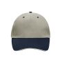 5 Panel Sandwich Cap beige/navy/beige one size