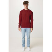 IQONIQ Zion gerecycled katoen sweater, bordeauxrood (XXS)