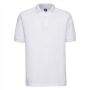 RUS Hardwearing Polycotton Polo, White, S