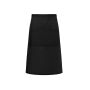 BISTRO APRON BASIC WITH POCKET, BLACK, One size, KARLOWSKY