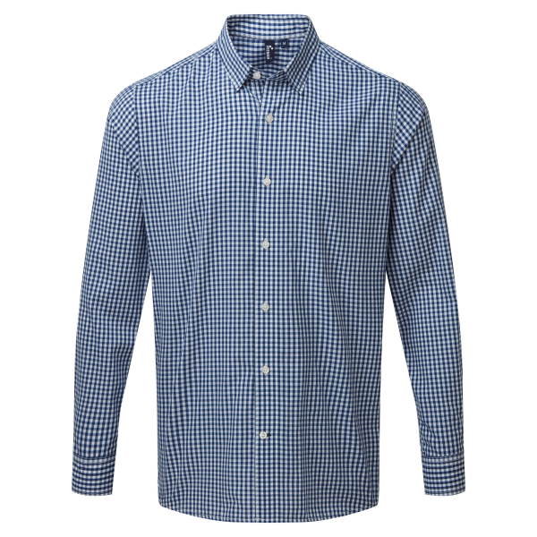 Hemd mit großen Vichy-Karos Navy / White 3XL Hemd mit großen Vichy-Karos Navy / White 3XL