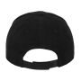 BRUSHED COTTON TWILL MID-PROFILE, BLACK, One size, FLEXFIT