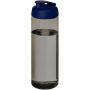 H2O Active® Eco Vibe 850 ml drinkfles met klapdeksel - Charcoal/Blauw