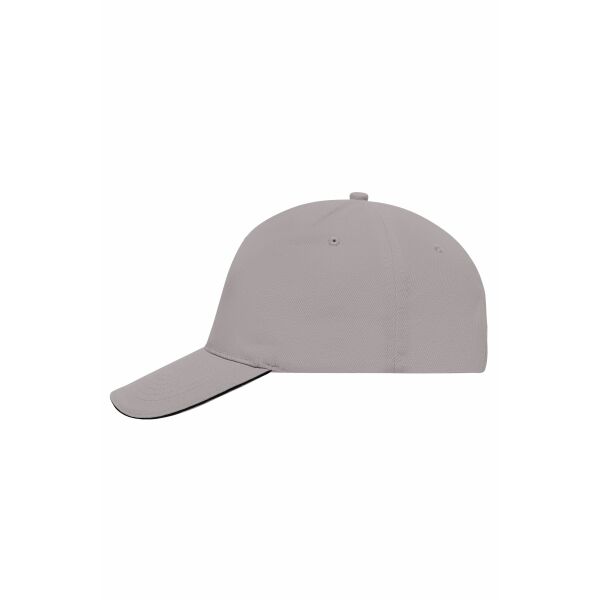 5 Panel Sandwich Cap light grey/black one size 5 Panel Sandwich Cap light grey/black one size