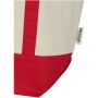 Sam draagtas van 320 g/m² GRS gerecycled katoen - Rood/Natuur Sam draagtas van 320 g/m² GRS gerecycled katoen - Rood/Natuur