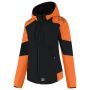 Softshell Capuchon Bicolor Redefined Dames 406119 Black-Orange XXL