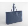 GARMENT DYED OVERSIZED TOTE BAG, VINTAGE DENIM, One size, WESTFORD MILL