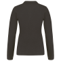 Piqué-damespolo lange mouwen Dark Grey M Piqué-damespolo lange mouwen Dark Grey M
