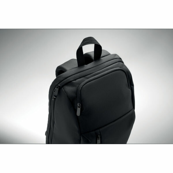 DOHA - 15" RPET laptop rugzak 15L - Zwart DOHA - 15" RPET laptop rugzak 15L - Zwart