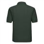 RUS Men Classic Polycotton Polo, Bottle Green, XS
