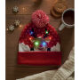 SHIMAS LIGHT - Gebreide kerstmuts LED - Rood